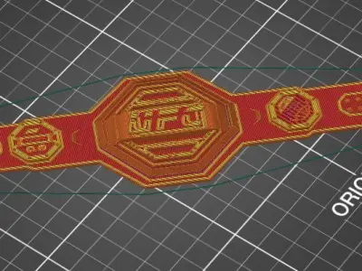 UFC Championship belt 3D print model 3D print model