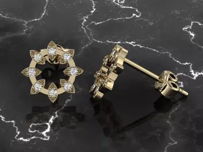 Jewelry Earring 3D print model