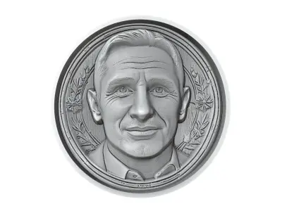 Frank Lampard Footballer Medallion 3D print model
