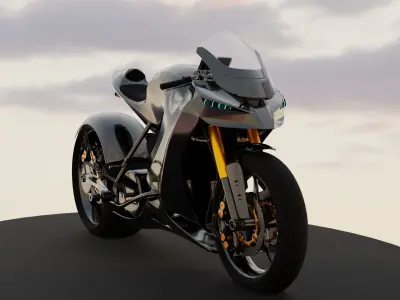 Concept sport bike Free 3D model