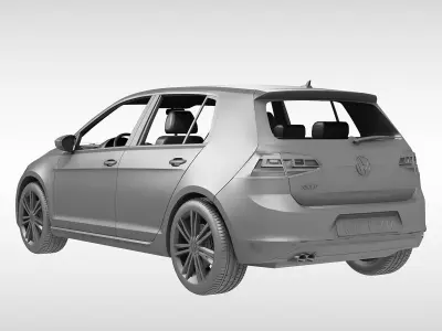Volkswagen Golf MK7 2013 3D model