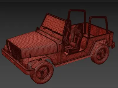 jeep 3 offroad 3D model