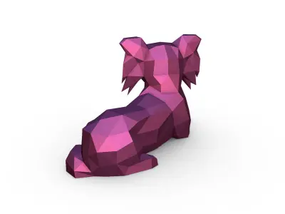 long haired chihuahua 3D print model