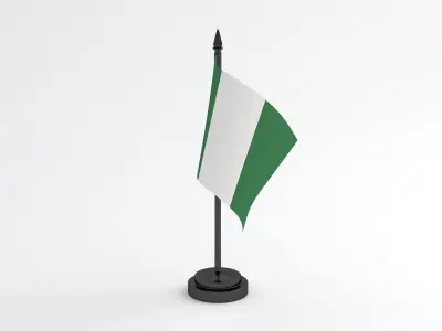Table Flag Nigeria 3D model