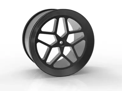 High-Performance RC Car Wheels Custom 3D STL Designs 3D print model