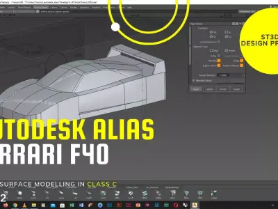 Ferrari F40 Day 2 fillet for complete the series of tutorial 3D model