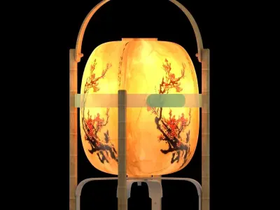 Chinese lantern 3D model 6