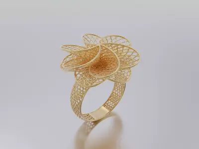 women ring 3D print model buy