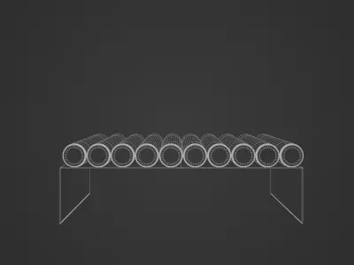Modern couch 3D model