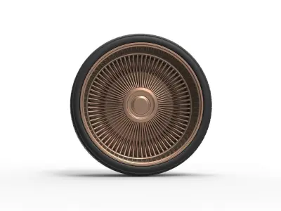 Wire wheel 5 Scale 1 to 10 3D print model