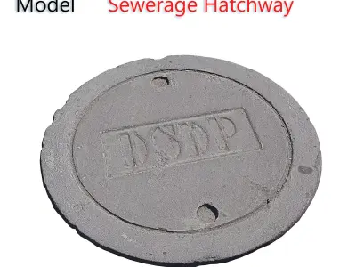 Sewerage hatchway 3D model