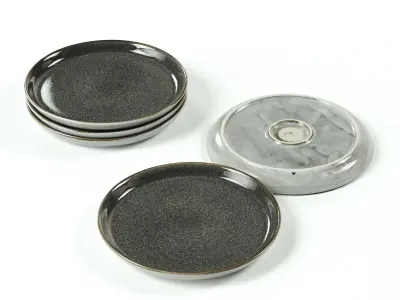 Bitz - gastro plate grey 3D model
