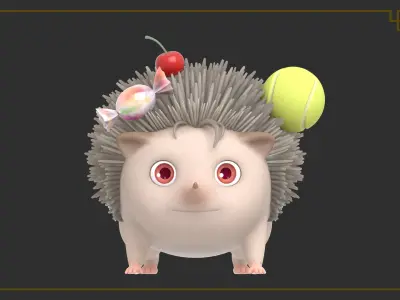 Cartoon Hedgehog 3D model