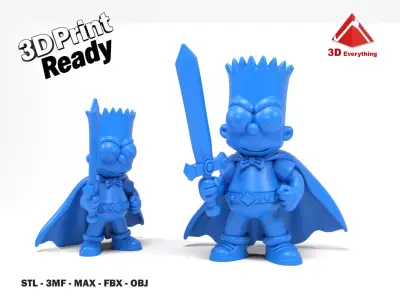 Bart Simpson 3D print model
