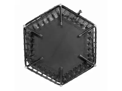 SportPlus Fitness Trampoline with Optional Folding Function 3D model