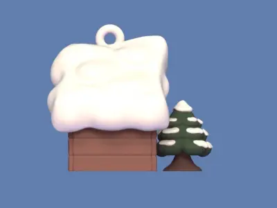 House Snow 3D print model
