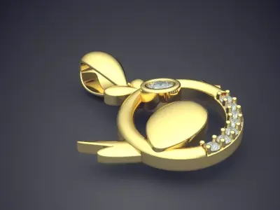 Interesting Designed Luxury Pendant CAD 3038 3D print model