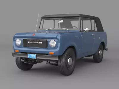 1967 International Scout 800 Sport Top 3D model
