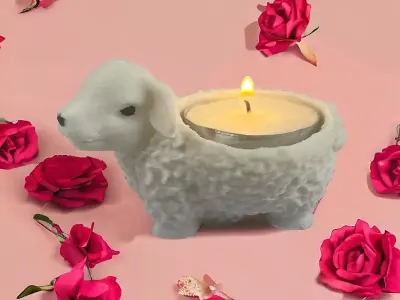 SHEEP CANDLESTICK 3D print model