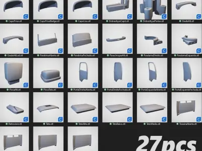 Carroceria Mercedes Benz L 1113 para RC 3D print model