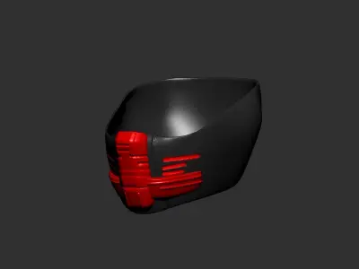 helmet high poly sculpt 3d printable ver 7 3D model 3D model