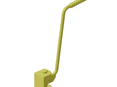 Plastic Motorcycle Kickstarter Lever Toy 3D model