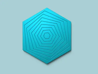 Hexagonal Wall Panel A09 - Interior Design Decoration 3D print model