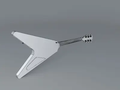 Gibson Albert King guitar Free 3D model