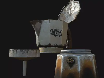 Coffee Machine Low-poly 3D model