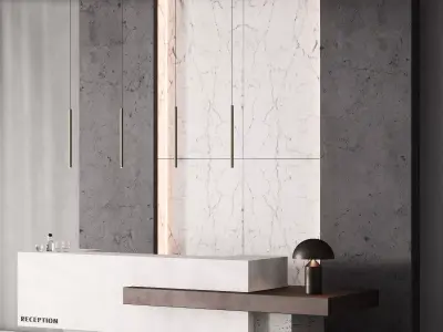 183 office furniture 03 reception desk 03 3D model