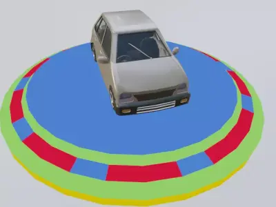 Car with interier 3D model