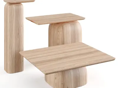 April coffee tables by NIKARI 3D model