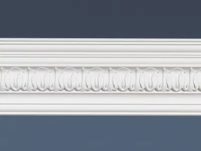 Decorative Crown Molding 3D model 22