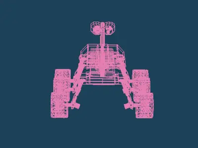 Fictional Rover 3D model