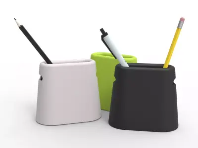Small pen holder 3D print model Free 3D print model