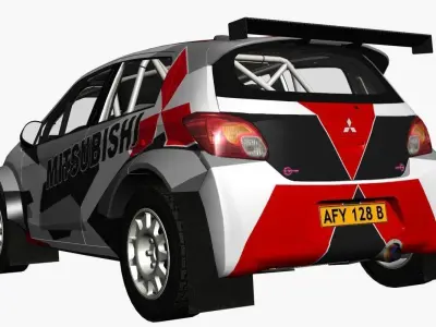 Mitsubishi R5 Rally 3D model