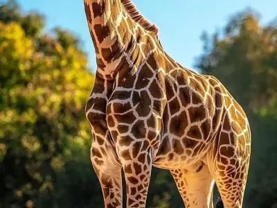 Majestic Giraffe Tall African Animal Spotted Coat Lowpoly Low-poly 3D model