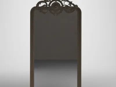 Decorated Mirror Vical Zermat 90x166cm  3D model