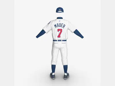 Baseball Player Outfit Twins 2 3D model