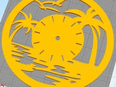 Decorative Wall Clock C3 3D print model