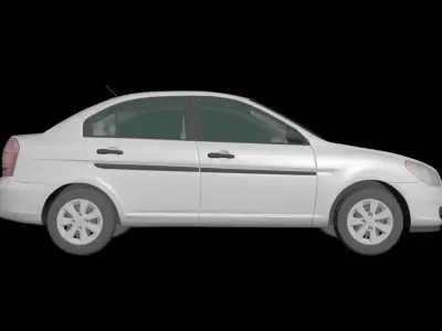 accent hyundai 2006 - 2011 3D model