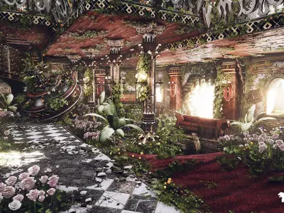 One Two Environment Unreal Engine Low-poly 3D model