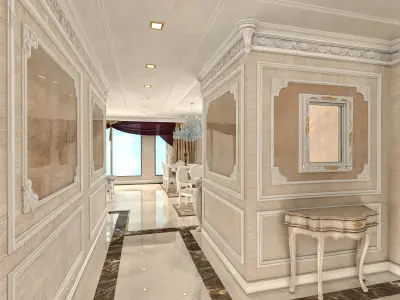 Classic Residence Apartment Design 3D model