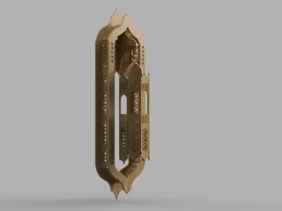 andalusia wall sconce moroccan lantern wall lamp 4 mm thickness 3D model
