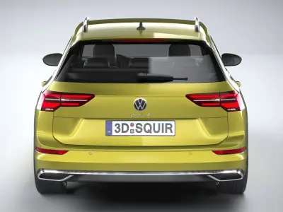 Volkswagen Golf Variant Basic 2021 3D model