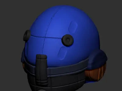 gas mask scifi high poly sculpt 3d printable 3D model 3D model