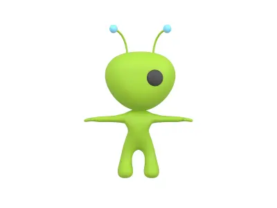 Rato Character 001 Alien v1 Low-poly 3D model
