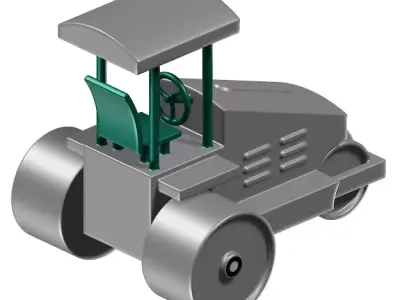 Kids Road Roller Toy 3D model