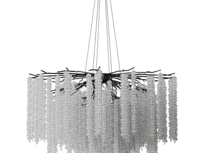 Luxury Crystal LED Chandeliers light 3D model