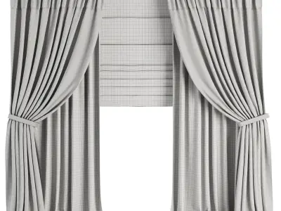 Curtain Set M42 3D model